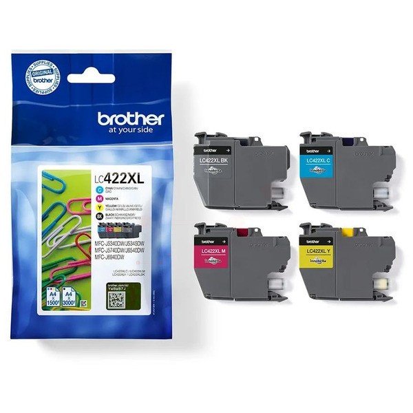 ORIGINAL Brother LC422XLVAL - Cartouche d'encre multi pack