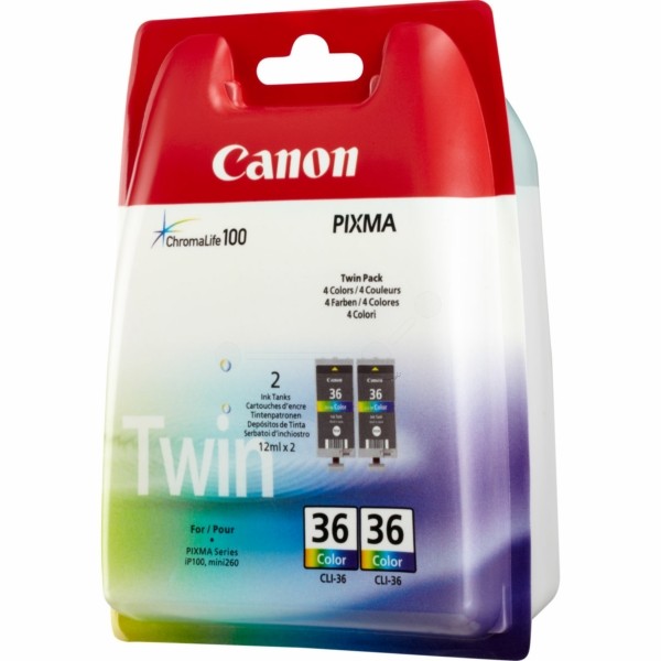 ORIGINAL Canon 1511B018 / CLI-36 - Cartouche d'encre couleur