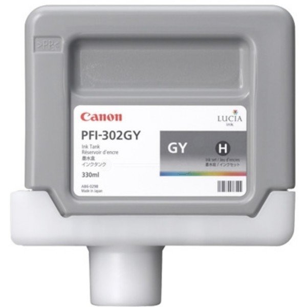 ORIGINAL Canon 2217B001 / PFI-302 GY - Cartouche d'encre grise