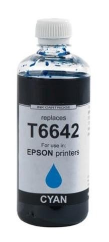 COMPATIBLE Epson C13T66424A / T6642 - Flacon d'encre cyan