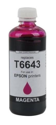 COMPATIBLE Epson C13T66434A / T6643 - Flacon d'encre magenta