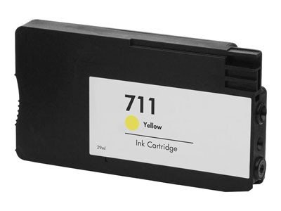 COMPATIBLE HP CZ132A / 711 - Cartouche d'encre jaune