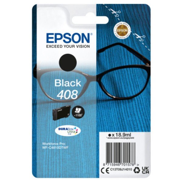 ORIGINAL Epson C13T09J14010 / 408 - Cartouche d'encre noire