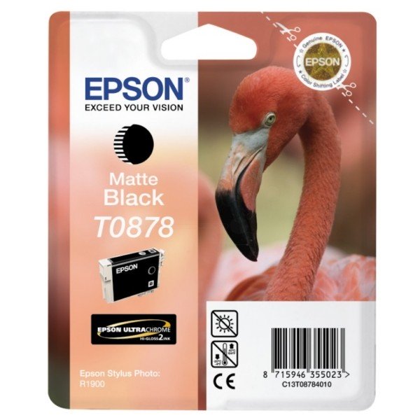ORIGINAL Epson C13T08784010 / T0878 - Cartouche d'encre noire mate