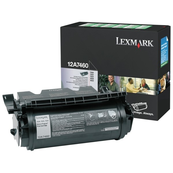 ORIGINAL Lexmark 12A7460 - Toner noir