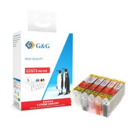Canon CLI-551 Pack cartouche de 4 couleurs pour imprimante jet d'encre