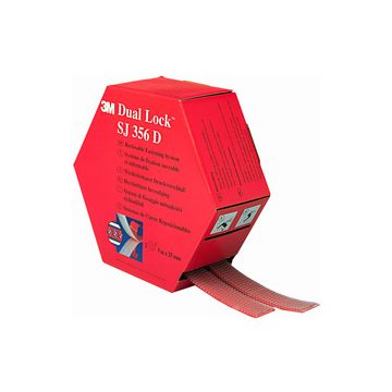 3M Fixation auto-agrippante Dual Lock SJ457D, translucide