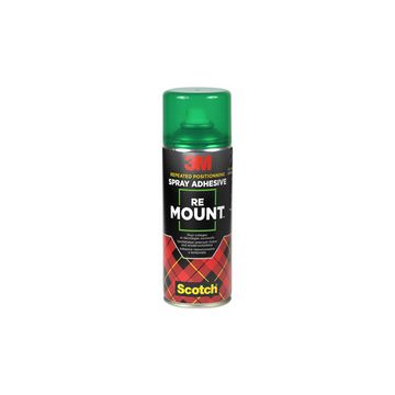3M Scotch Colle spray RE MOUNT, détachable, 400 ml