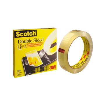 3M Scotch Ruban adhésif double face 665, 12 mm x 32,9 m