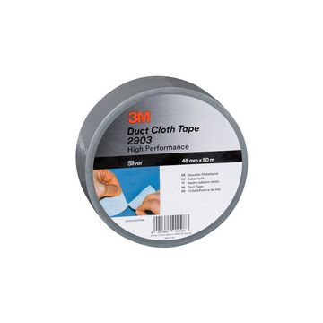 3M Scotch Ruban adhésif en toile 2903, 48 mm x 50 m, noir