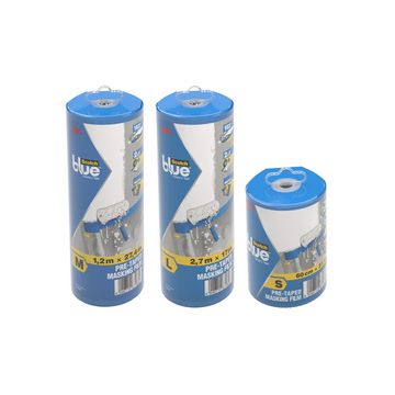 3M ScotchBlue Film de protection avec ruban pour peinture, S