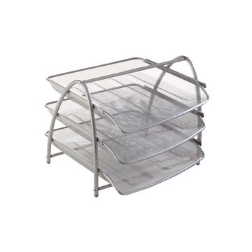 ALBA Corbeille à courrier "MESHTRAY3", A4, fil d'acier, gris