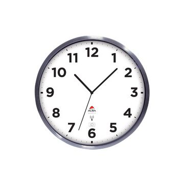 ALBA Horloge murale radiopilotée "HOREXTRARC" blanc / argent