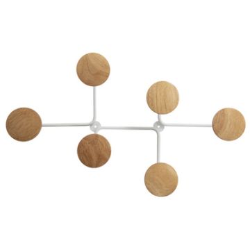 ALBA Portemanteau mural "SIX", blanc