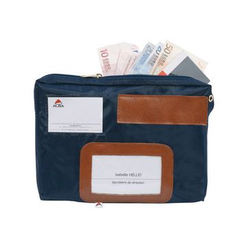 ALBA Sac navette "POCAIS", avec soufflet, polyester, bleu