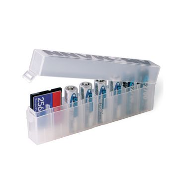 ANSMANN Boîte à piles à 8 compartiments, boîte de rangement
