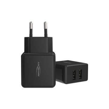 ANSMANN Chargeur USB Home Charger HC212, 2x port USB, noir