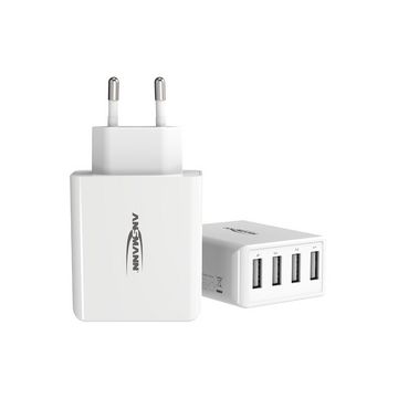 ANSMANN Chargeur USB Home Charger HC430, 4x port USB, blanc ANSMANN Chargeur USB Home Charger HC430, 4x port USB, blanc
