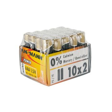 ANSMANN Pile alcaline "X-Power", Micro AAA, présentoir de 20 ANSMANN Pile alcaline "X-Power", Micro AAA, présentoir de 20