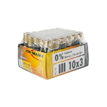 ANSMANN Pile alcaline "X-Power", Micro AAA, présentoir de 30 ANSMANN Pile alcaline "X-Power", Micro AAA, présentoir de 30