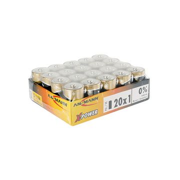 ANSMANN Pile alcaline "X-Power", Mono D, présentoir de 20