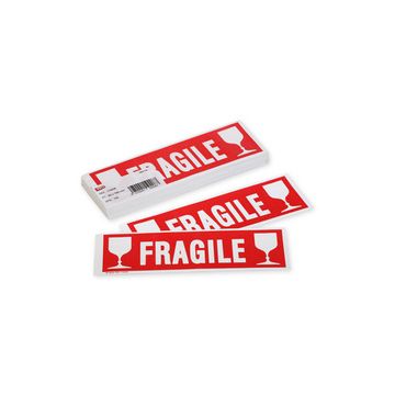 APLI Etiquette de signalisation "FRAGILE", écriture blanche