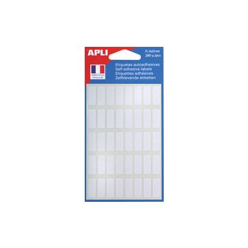 APLI Etiquette multi-usage, 8 x 20 mm, blanc
