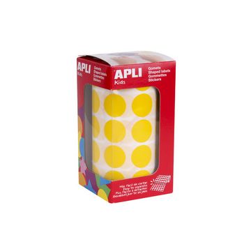 APLI Kids Gommette de couleur en rouleau, jaune