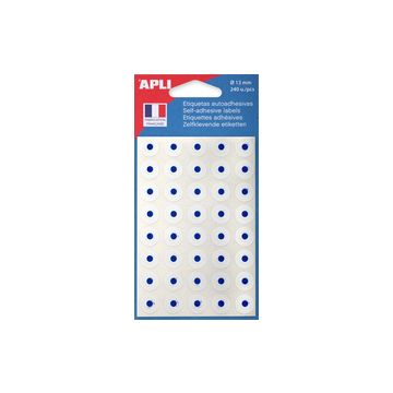 APLI Oeillets adhésifs en pochette blanc, diamètre: 13 mm