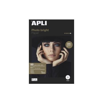 APLI Papier photo bright, A4, 200 g/m2, brillant