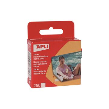 APLI Pastilles photo adhésives double face, 10 x 16 mm