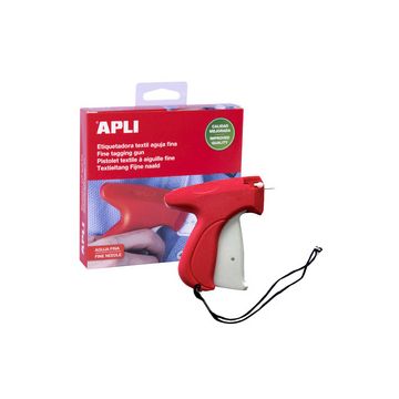APLI Pistolet textile à aiguille fine, rouge/blanc