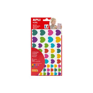 APLI kids Gommettes "Coeur", en sachet