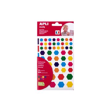 APLI kids Gommettes "Hexagone", en sachet