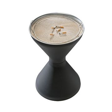 APS Cendrier sur pied DIABOLO, noir mat