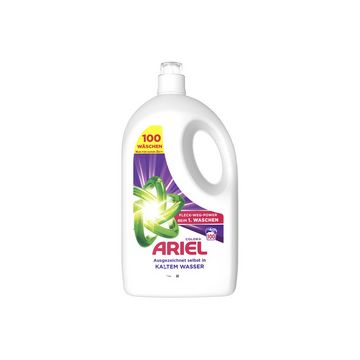 ARIEL Lessive liquide Color+, 4,5 litres, 100 lavages