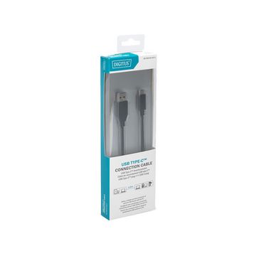 ASSMANN Câble USB 2.0, USB-C mâle - USB-A mâle, 1,0 m