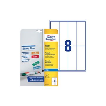AVERY Etiquette aimantée à jet d'encre