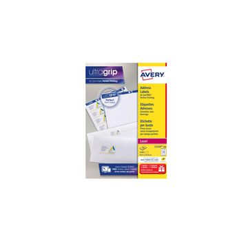 AVERY Etiquette d'adresse, 63,5 x 72 mm, blanc