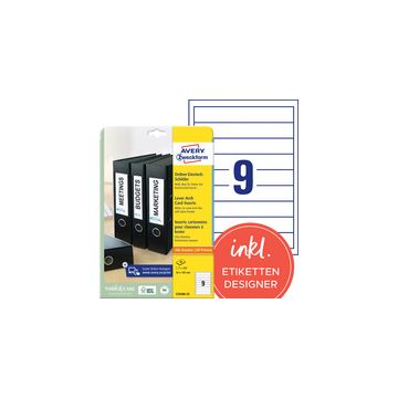 AVERY Zweckform Etiquette à insérer pour dos de classeur