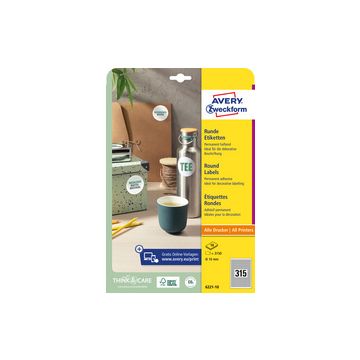 AVERY Zweckform Etiquette d'identification, diamètre: 60 mm