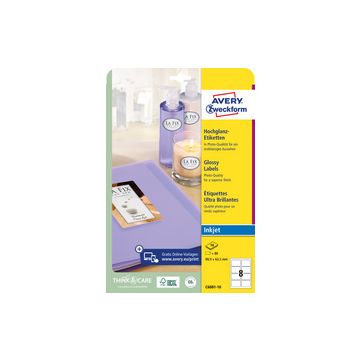 AVERY Zweckform Etiquette ovale jet d'encre/Glossy