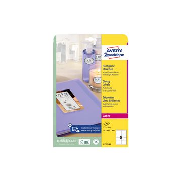AVERY Zweckform Etiquette photo, ultra brillant, blanc