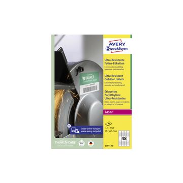 AVERY Zweckform Etiquette ultra résistante en film AVERY Zweckform Etiquette ultra résistante en film