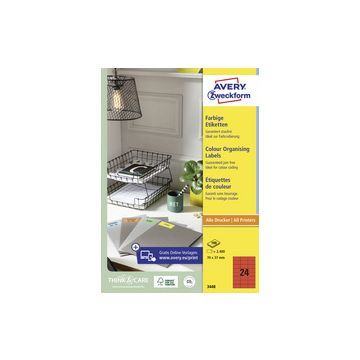 AVERY Zweckform Etiquette universelle, 105 x 148 mm, rouge
