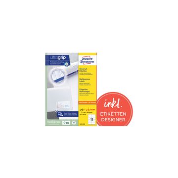AVERY Zweckform Etiquette universelle, 105 x 74 mm, blanc AVERY Zweckform Etiquette universelle, 105 x 74 mm, blanc
