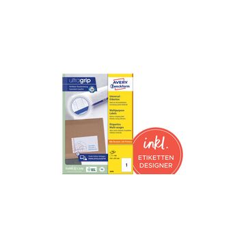 AVERY Zweckform Etiquette universelle, 52,5 x 29,7 mm, blanc