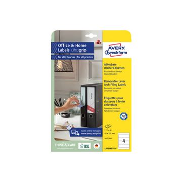AVERY Zweckform Etiquettes pour dos de classeur, 61 x 192 mm AVERY Zweckform Etiquettes pour dos de classeur, 61 x 192 mm