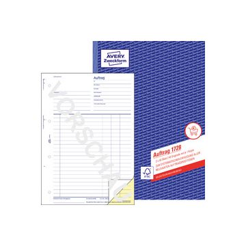 AVERY Zweckform Formularbuch "Auftrag", SD, A4, 2 x 40 Blatt