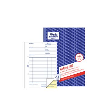 AVERY Zweckform Formularbuch "Auftrag", SD, A5, 2 x 40 Blatt